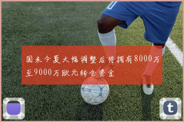国米今夏大幅调整后将拥有8000万至9000万欧元转会资金